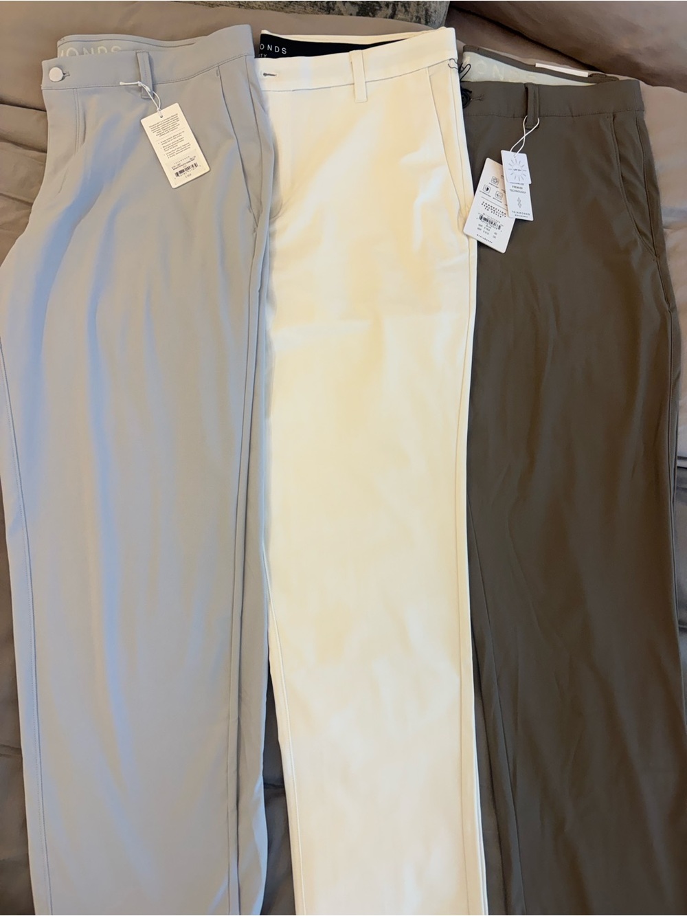 NWT 7 diamonds men's chino pants 3 pairs 38 waist 30 length